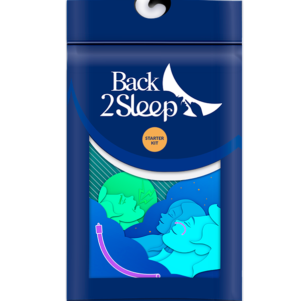 Back2sleep front packaging Starter Kit